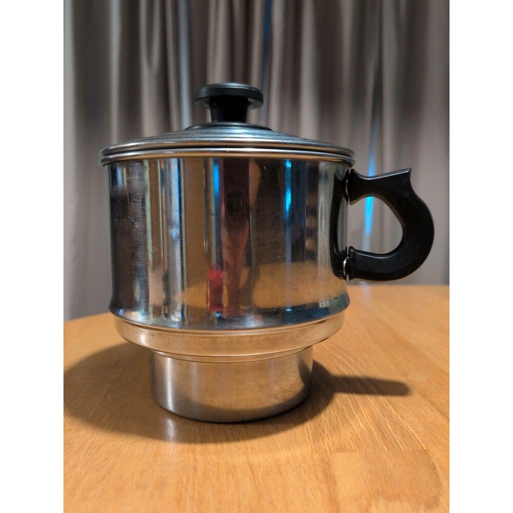 Vintage Lifetime Top Pot ONLY Stainless Steel 8 Cup Drip Coffee Maker USA Retro